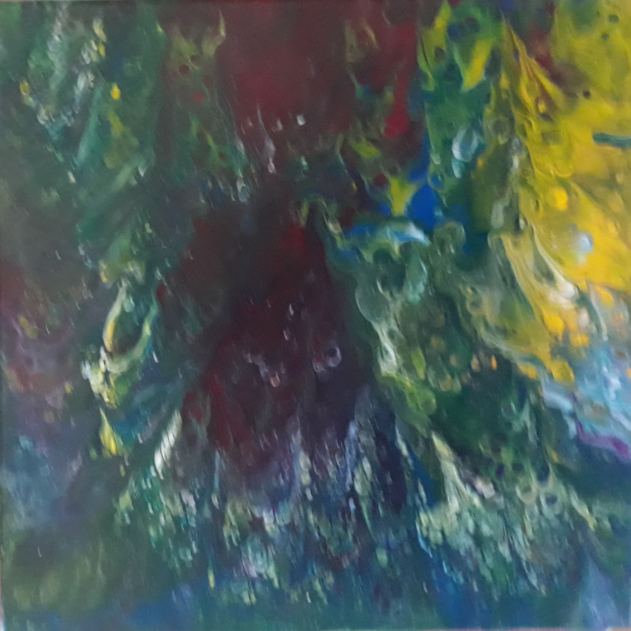 Click here to view untitled (yellow spill) by Mason Cox