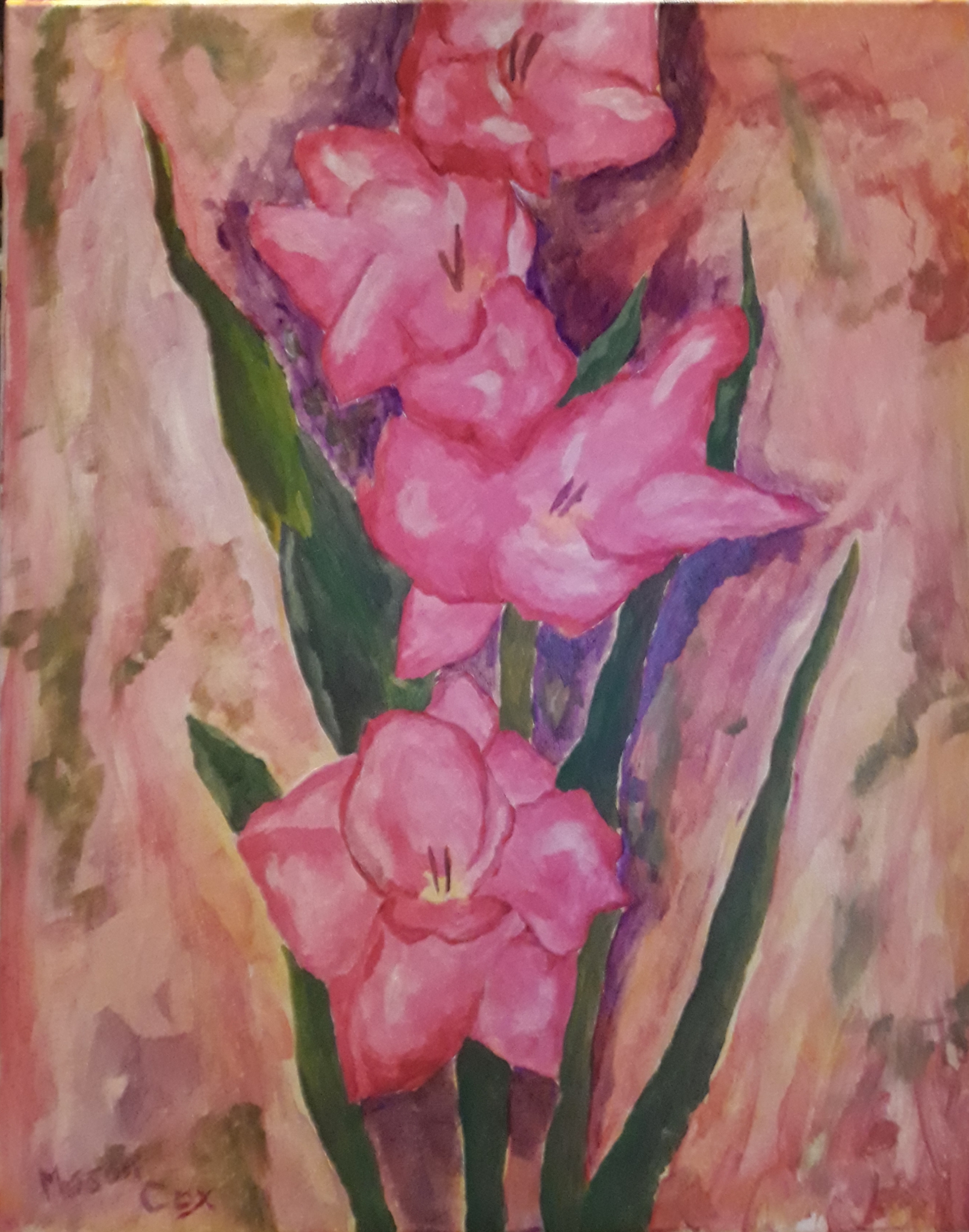 Click here to view Pink Gladiolas 2 by Mason Cox