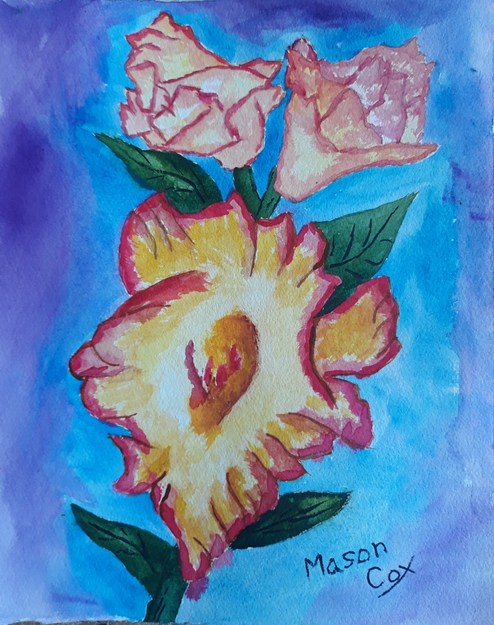 Click here to view Yellow/Pink Gladiolus by Mason Cox