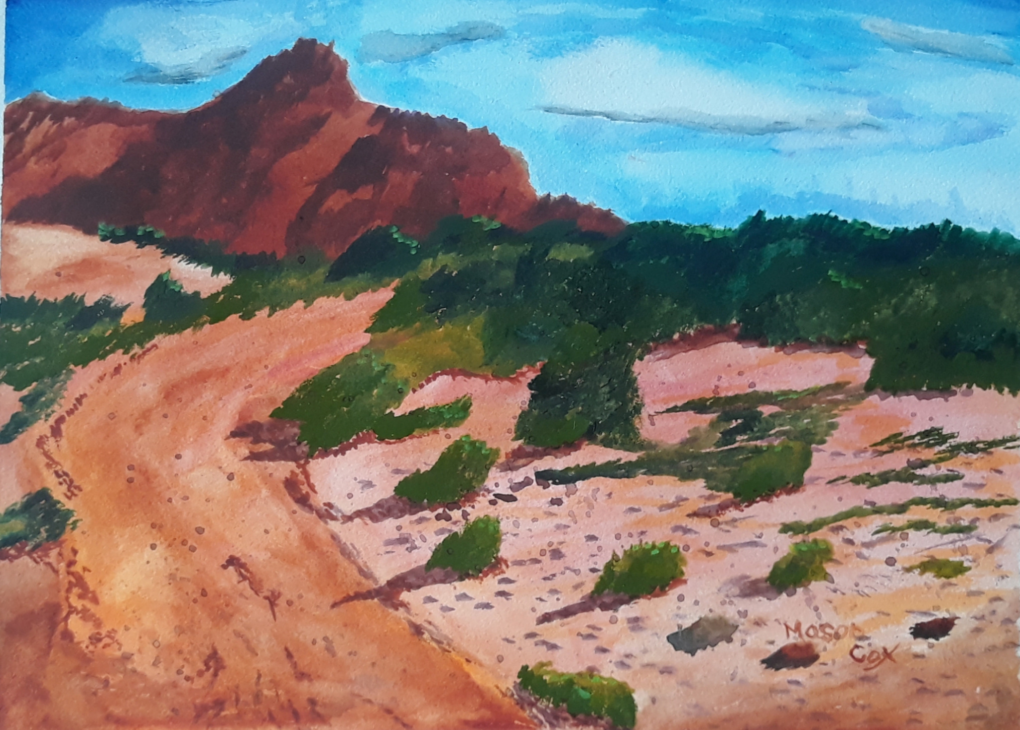 Click here to view Trail into the Canyon by Mason Cox
