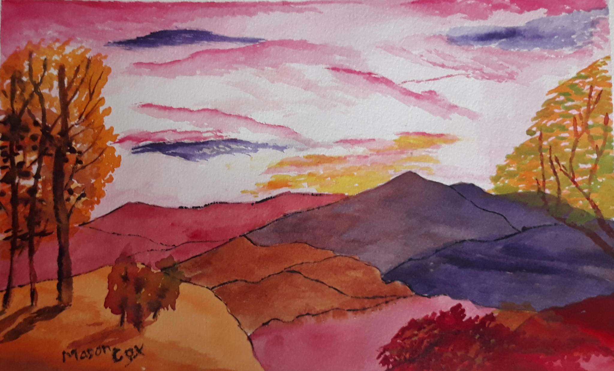 Click here to view Pink Mountains by Mason Cox