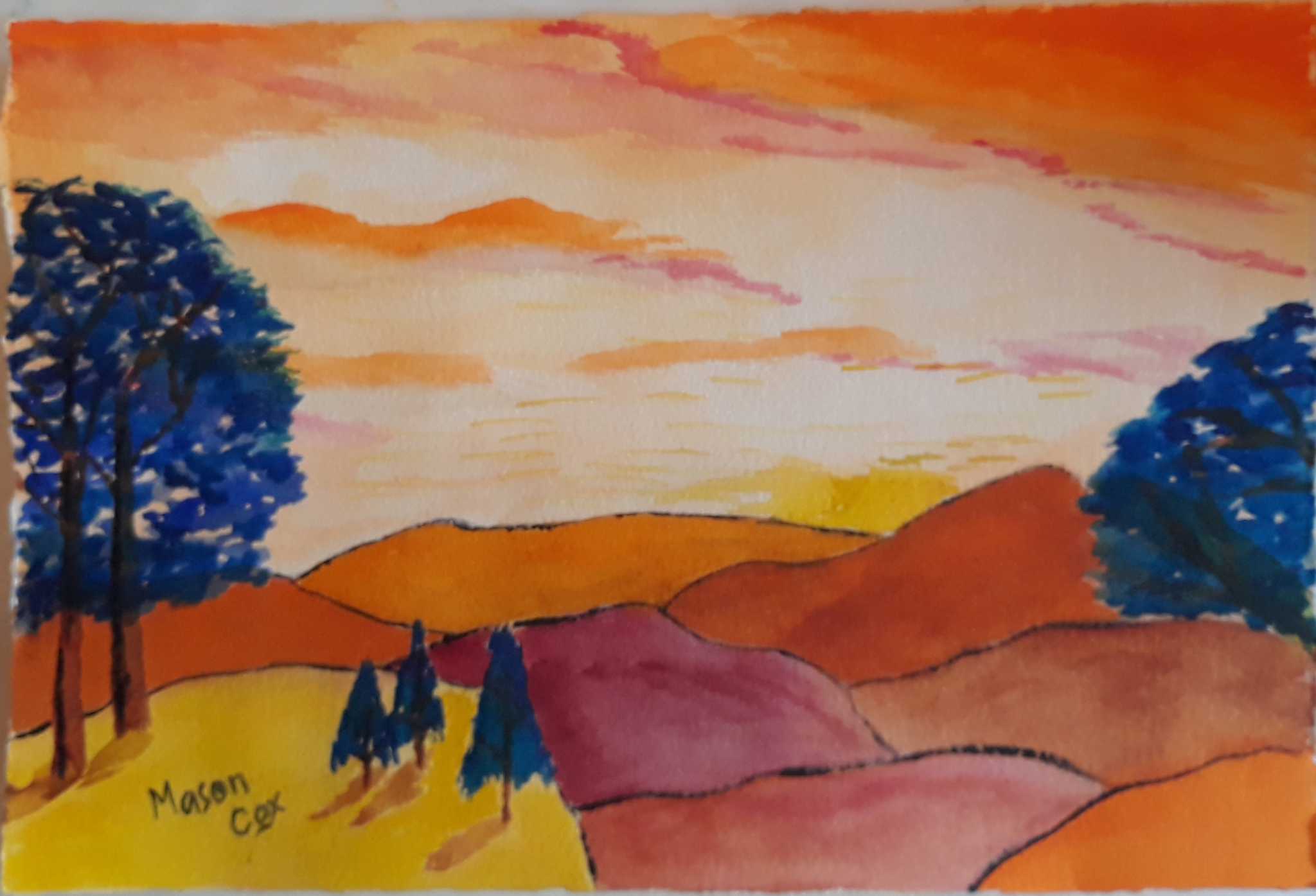 Click here to view Yellow Mountains  by Mason Cox